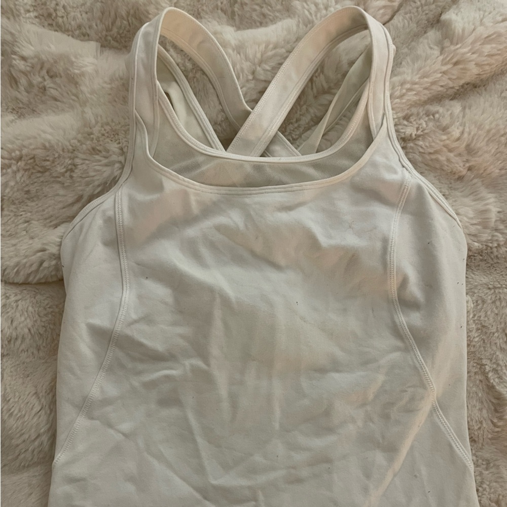 Lululemon White Tank Top
